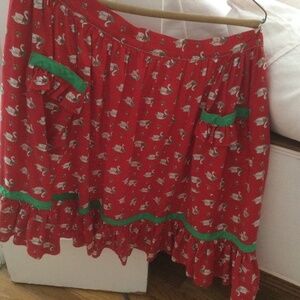 Red and Green Christmas Apron